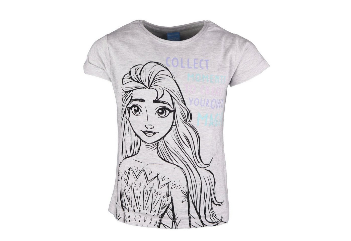 Disney Frozen Print-Shirt Die Eiskönigin Elsa Mädchen Kinder T-Shirt Gr. 104 bis 134 von Disney Frozen