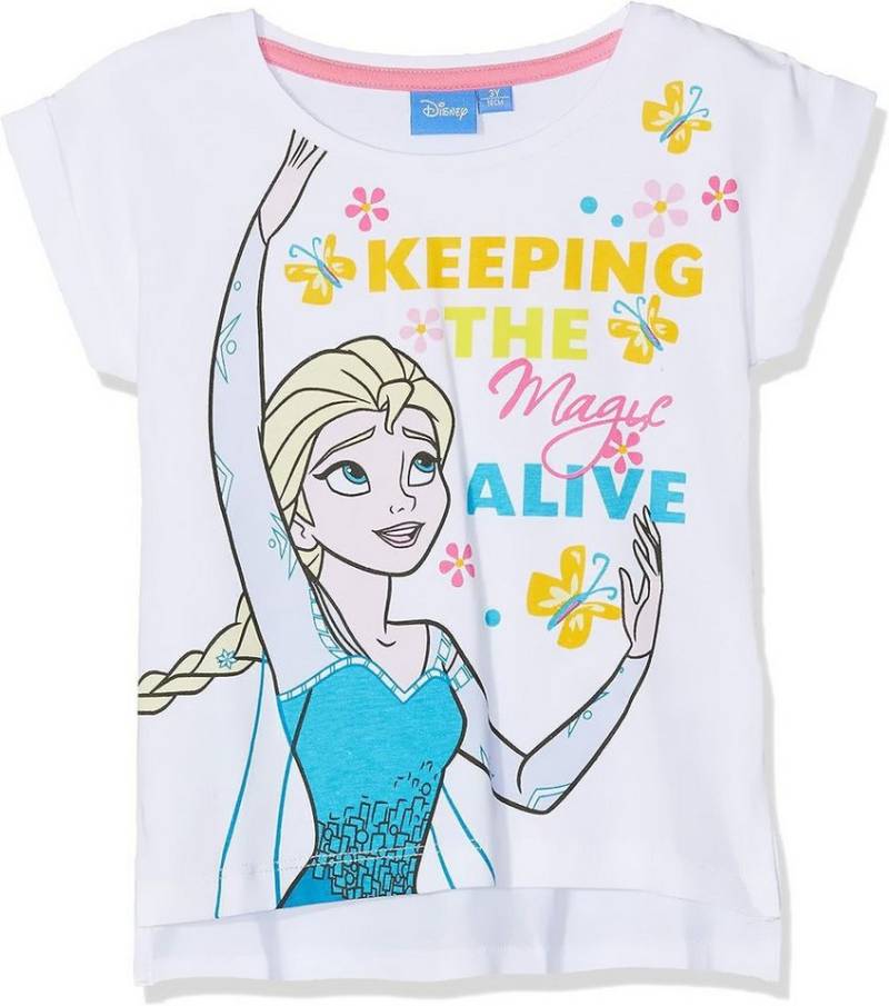 Disney Frozen Print-Shirt FROZEN Die Eiskönigin T-Shirt Mädchen Anna +Elsa von Disney Frozen