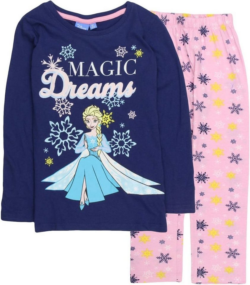 Disney Frozen Pyjama FROZEN Die Eiskönigin Anna + Elsa Pyjama Mädchen Schlafanzug von Disney Frozen