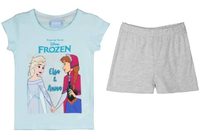 Disney Frozen Pyjama FROZEN Eiskönigin Shorty Pyjama Mädchen Schlafanzug 4 6 8 10 Jahre von Disney Frozen