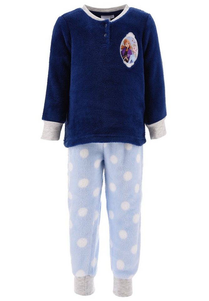 Disney Frozen Schlafanzug Die Eiskönigin Elsa und Anna Kinder Mädchen Schlafanzug Kinder Pyjama Langarm Shirt + Schlaf-Hose von Disney Frozen