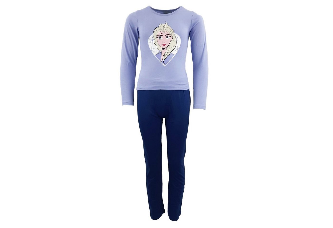 Disney Frozen Schlafanzug Disney Die Eiskönigin Elsa Kinder Pyjama Gr. 122 bis 128 von Disney Frozen