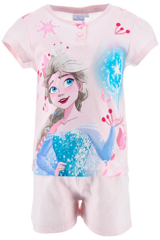 Disney Frozen Schlafanzug Elsa In Geschenkverpackung (2 tlg) Pyjama Set kurz - Mädchen Shorty Gr. 98-128 cm von Disney Frozen