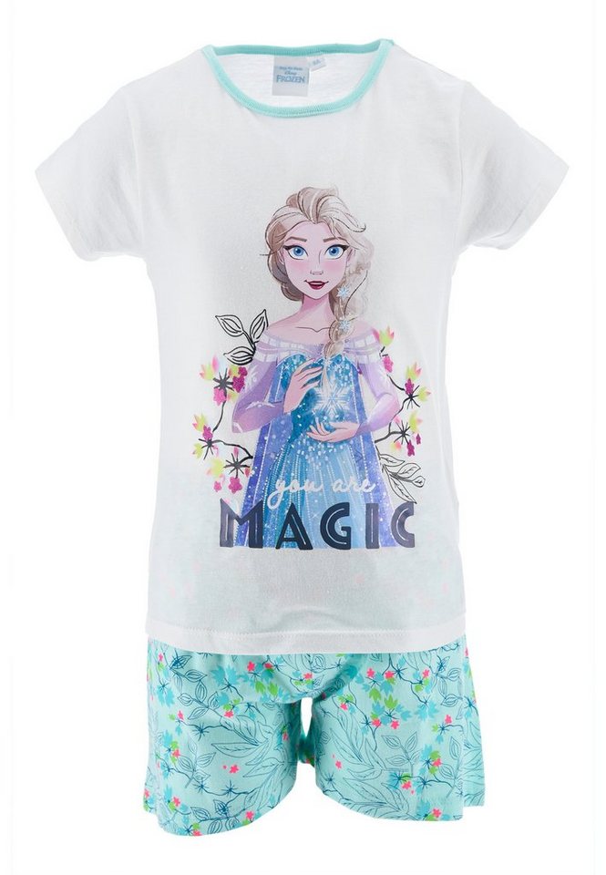 Disney Frozen Shorty Die Eiskönigin Elsa Mädchen Schlafanzug Pyjama (2 tlg) von Disney Frozen