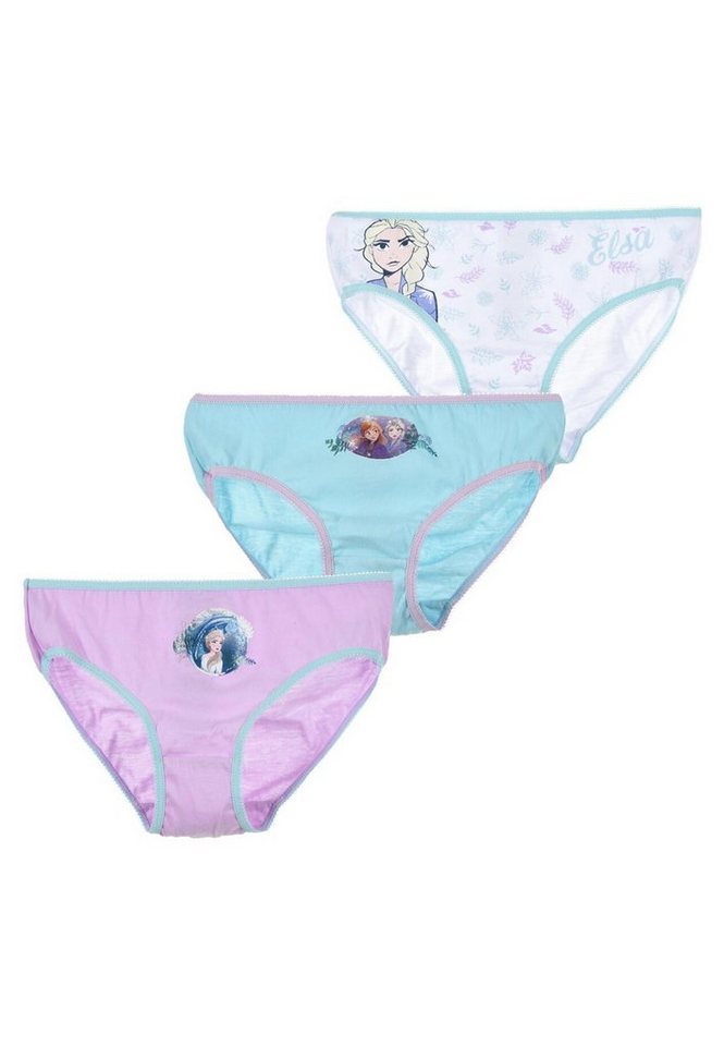 Disney Frozen Slip Die Eiskönigin - Anna und Elsa Kinder Mädchen Unterhosen Schlüpfer (3-St) von Disney Frozen