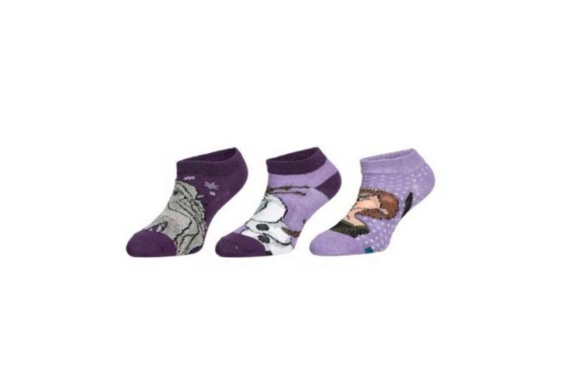 Disney Frozen Sneakersocken Frozen 3er-Pack Sneaker Socken Mädchen Söckchen mit Elsa & Anna von Disney Frozen
