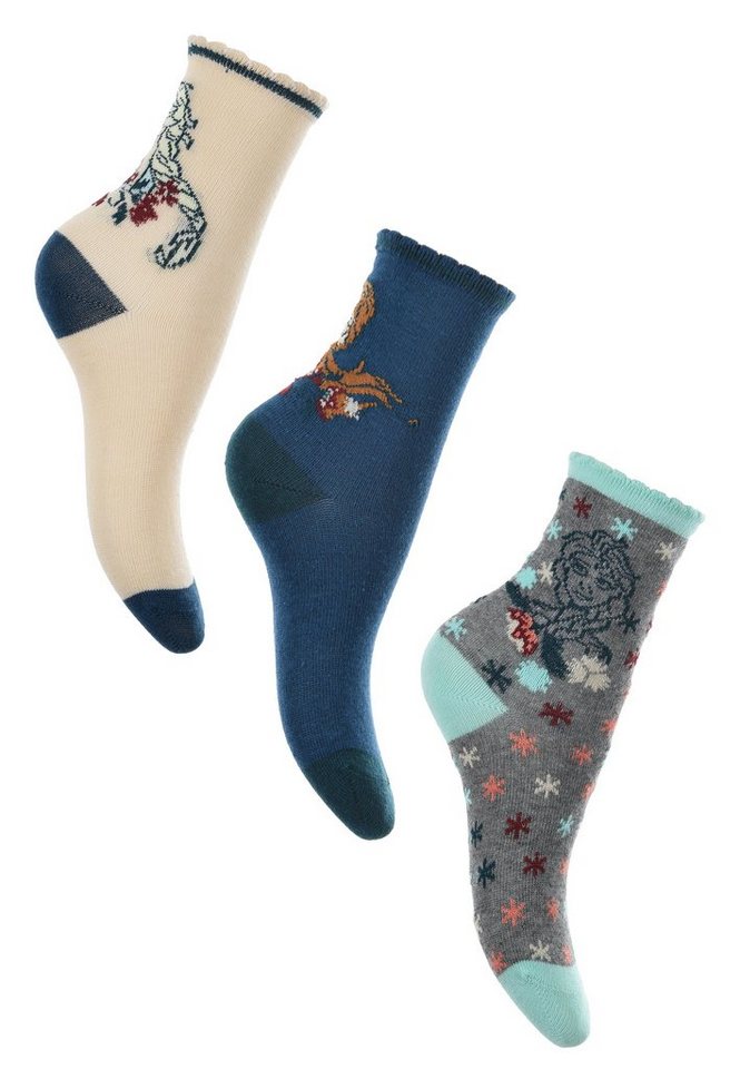 Disney Frozen Socken Eiskönigin Anna & Elsa Kinder Mädchen Socken Strümpfe (2-Paar) von Disney Frozen