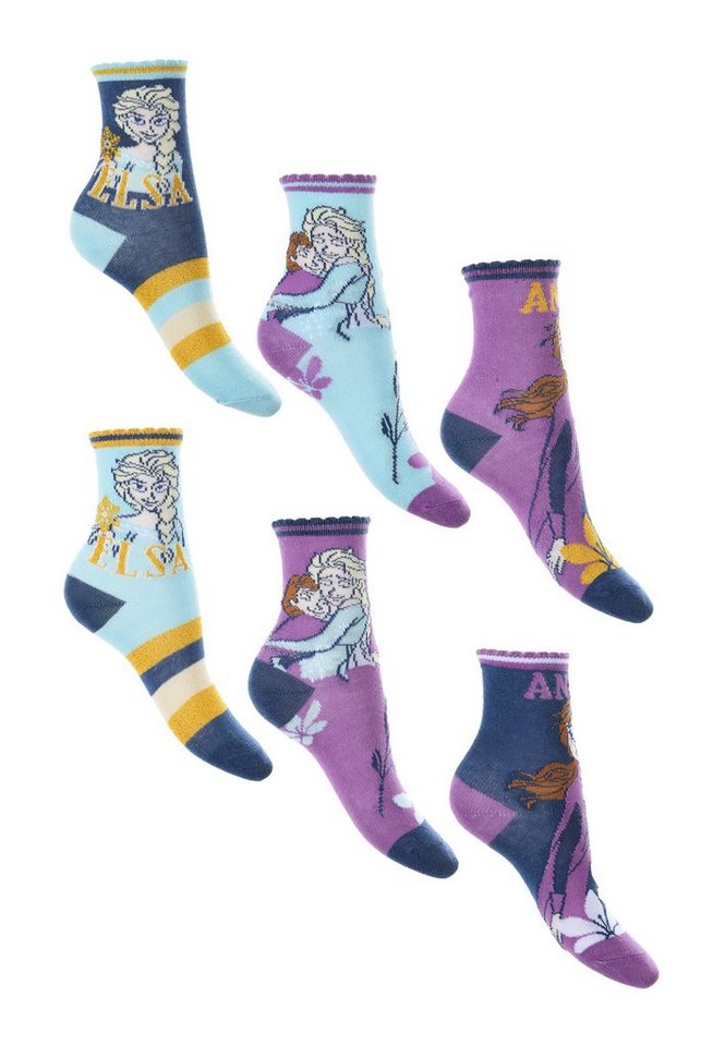 Disney Frozen Socken Kinder Mädchen Strümpfe Socken (6-Paar) von Disney Frozen