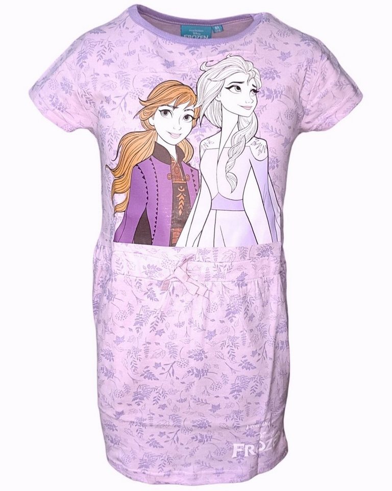 Disney Frozen Sommerkleid Elsa & Anna Jerseykleid für Mädchen Gr. 98-128 cm von Disney Frozen