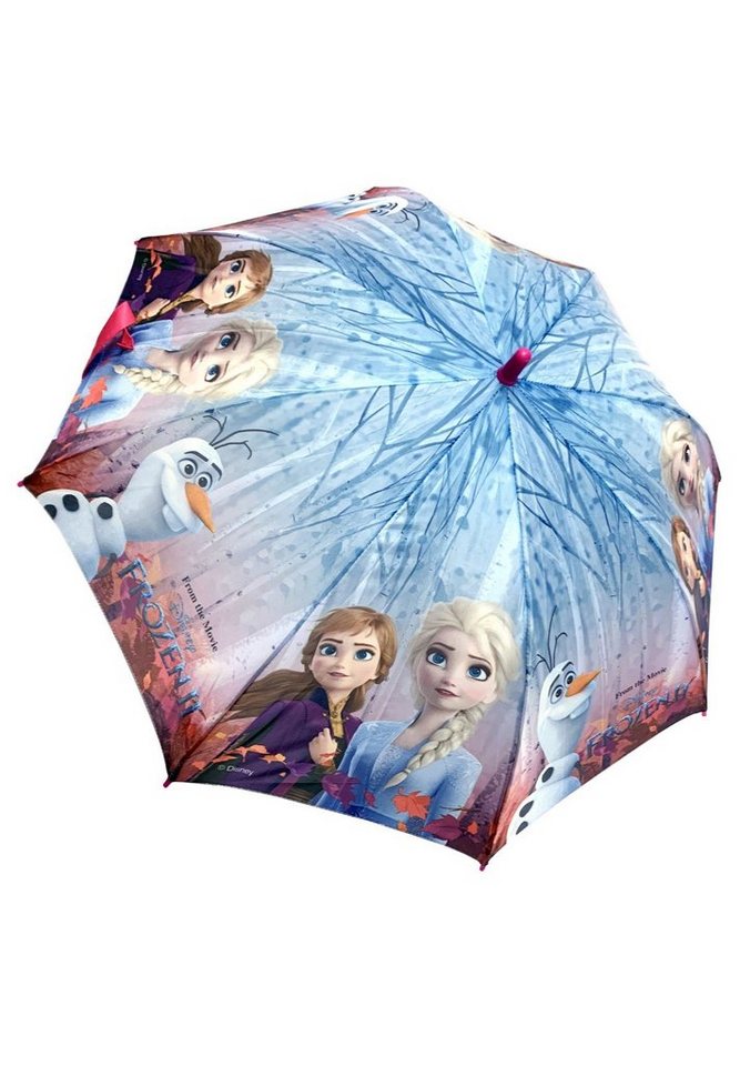 Disney Frozen Stockregenschirm Eiskönigin Anna & Elsa Kinder Mädchen Automatik Kuppelschirm von Disney Frozen