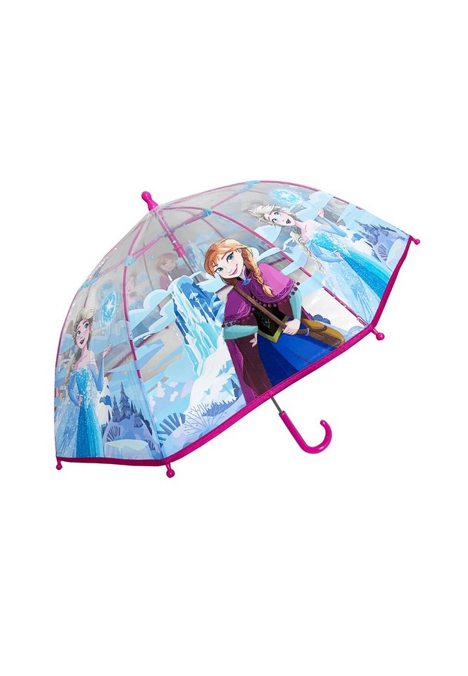 Disney Frozen Stockregenschirm Kinder Regenschirm mit Anna Elsa Motiv ab 3 Jahren, windfest von Disney Frozen