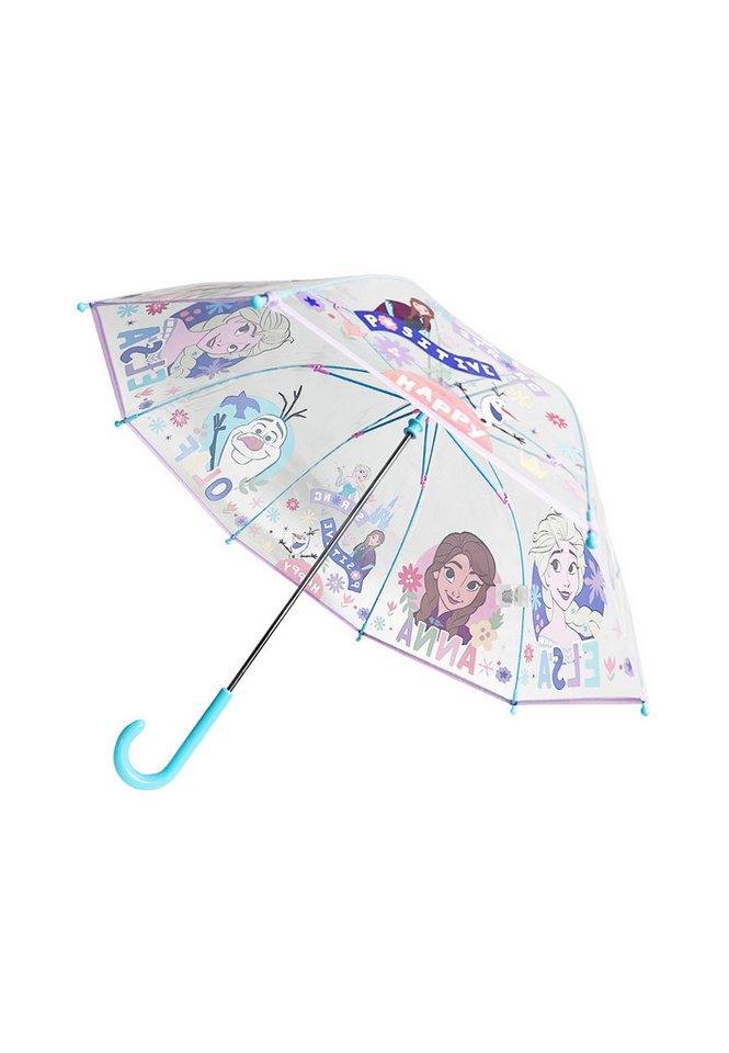 Disney Frozen Stockregenschirm Kinder Regenschirm mit Anna Elsa Motiv ab 3 Jahren, windfest von Disney Frozen