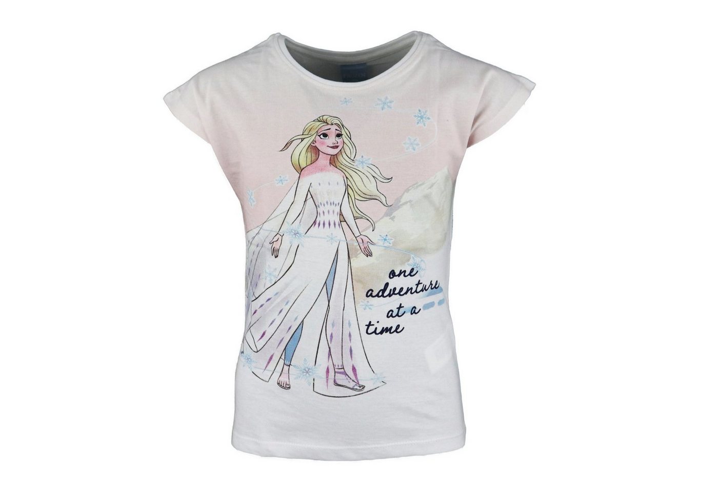 Disney Frozen T-Shirt Die Eiskönigin Elsa Mädchen Kinder Shirt Gr. 104 bis 134, 100% baumwolle, Weiß von Disney Frozen