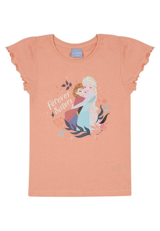 Disney Frozen T-Shirt Frozen - Die Eiskönigin Mädchen T-Shirt Shirt Top Oberteil Elsa & Anna von Disney Frozen