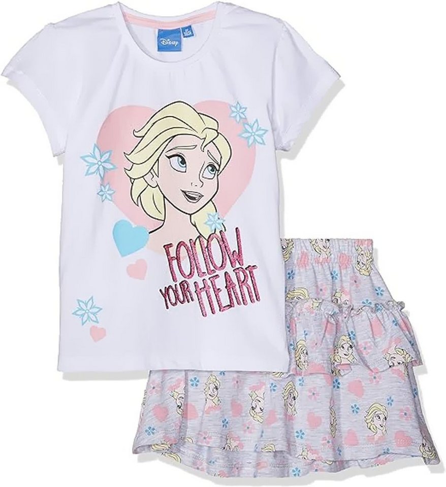 Disney Frozen Top & Rock Mädchen Sommer Set Rock und T-Shirt Frozen die Eiskönigin von Disney Frozen