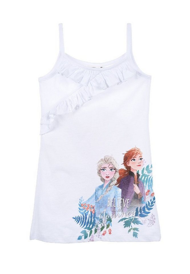 Disney Frozen Trägerkleid Anna und Elsa Mädchen Sommer-Kleid Dress Spaghettiträger-Kleid von Disney Frozen