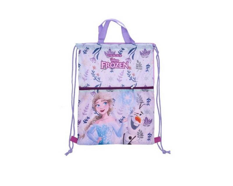 Disney Frozen Turnbeutel Leichter Sportbeutel 45x34,5 cm - Turnbeutel für Kinder (1-tlg), Zusammenfaltbar, Vielseitig einsetzbar von Disney Frozen