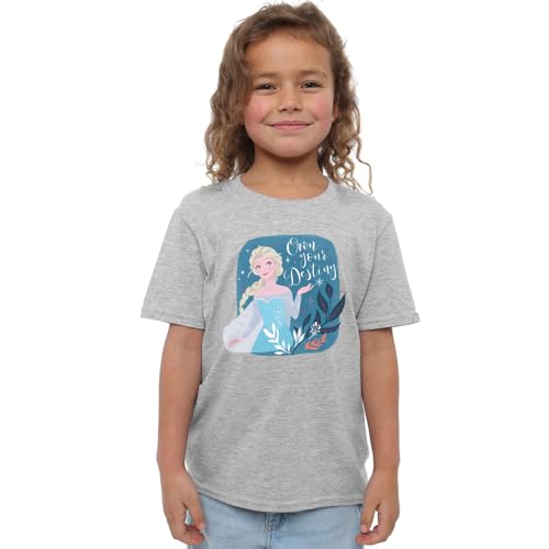 Frozen ELSA Own Your Destiny Girls T Shirt, Athletic Heather, 3-4 Years von Disney Frozen
