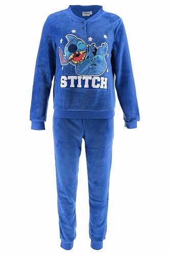 Disney Stitch Schlafanzug für Damen, 2-Teiliger Pyjama aus Weichem Fleece, T-Shirt und Lange Hose, Geschenk für Damen und Jugendliche | Größe S | Blau Disney Stitch Schlafanzug für Damen, 2-Teiliger Pyjama aus Weichem Fleece, T-Shirt und Lange Hose, Geschenk für Damen und Jugendliche | Größe S | Blau von Disney