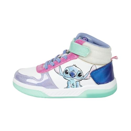 Disney Stitch Schuhe für Mädchen, Schuhe High Top Sneakers, Geschenk für Mädchen und Teenager, Größen EU 27 bis 33 (Mehrfarbig, EU Schuhgrößensystem, Kleinkind, Damen, Numerisch, M, 27) von Disney