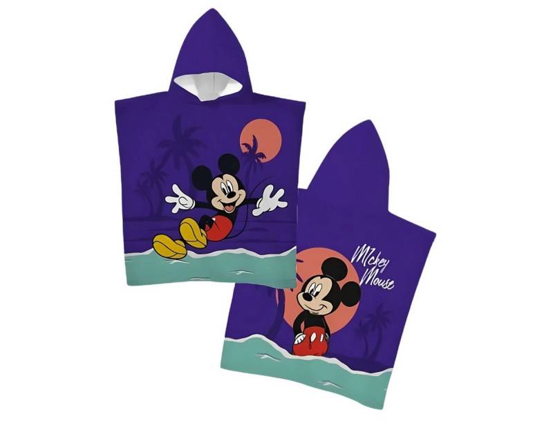 Disney Mickey Mouse Badeponcho Kinder Badeponcho mit Kapuze (1 Stück) aus Polyester 55 x 110 cm, Polyester von Disney Mickey Mouse