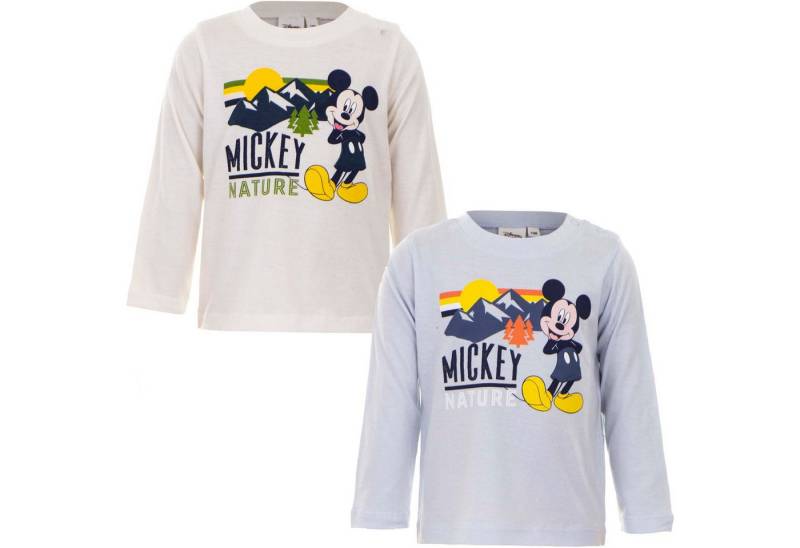 Disney Mickey Mouse Langarmshirt Mickey Mouse Baby Longsleeve 100% Bio Baumwolle niedliches Design von Disney Mickey Mouse