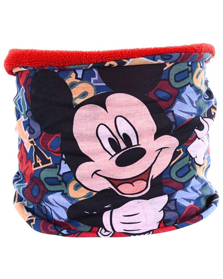 Disney Mickey Mouse Loop Mickey Maus, Kinder Schlauchschal mit Fleece Futter warm & leicht von Disney Mickey Mouse