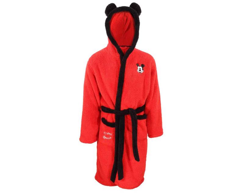 Disney Mickey Mouse Morgenmantel Classic Mickey, Mouse Micky Maus Plüsch Flauschig von Disney Mickey Mouse