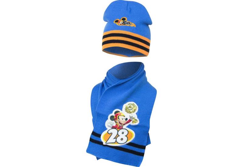 Disney Mickey Mouse Mütze & Schal Mütze und Schal Set Stylisches Winteraccessoire für Kinder von Disney Mickey Mouse
