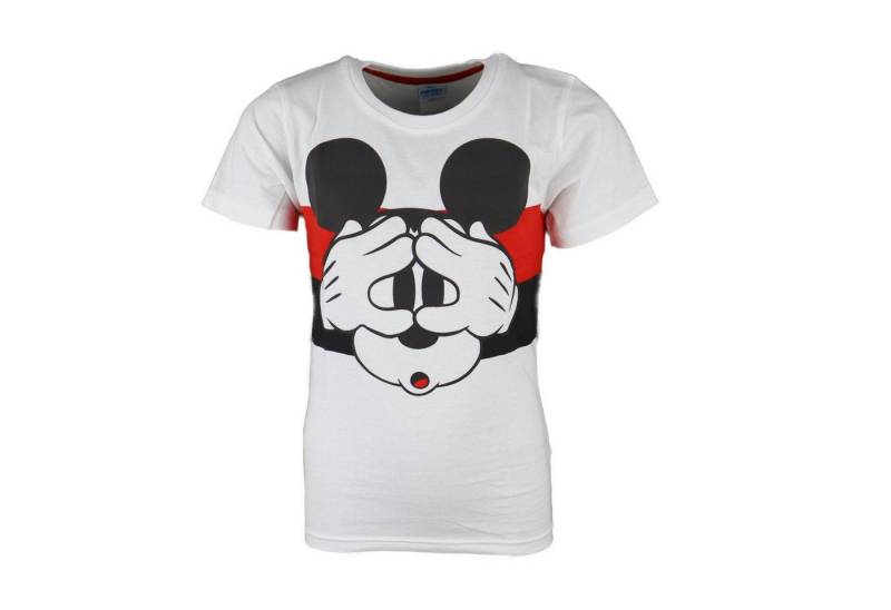 Disney Mickey Mouse Print-Shirt Disney Mickey Maus Jugend Jungen kurzarm T-Shirt Gr. 134 bis 164, 100% Baumwolle von Disney Mickey Mouse