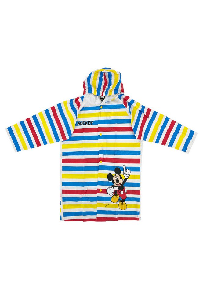 Disney Mickey Mouse Regenjacke Kinder Regenmantel bunt mit Kapuze wasserdicht von Disney Mickey Mouse