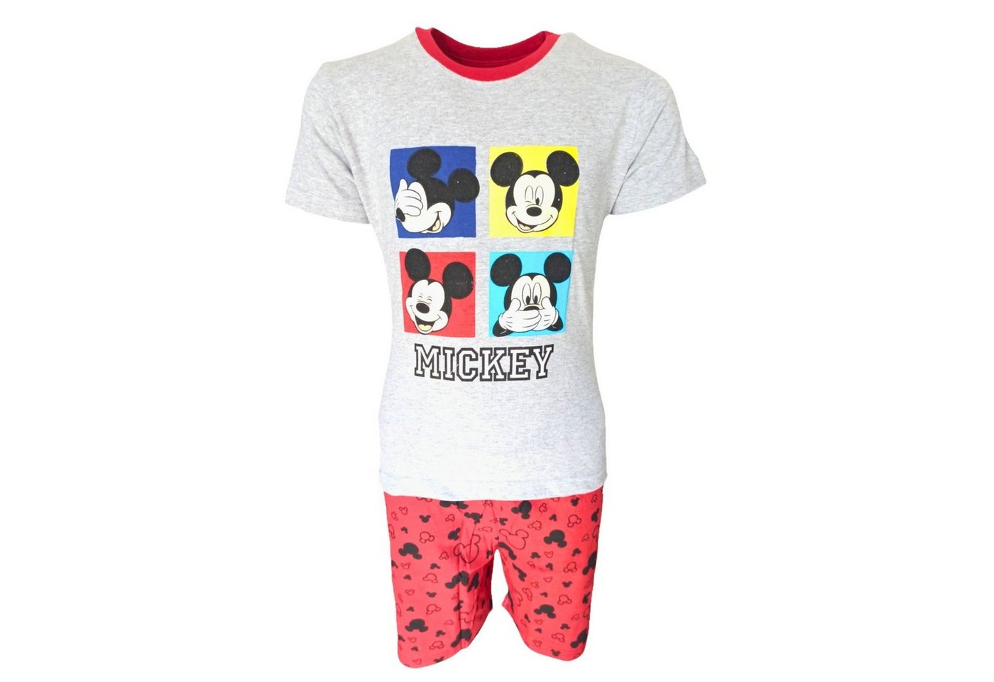 Disney Mickey Mouse Schlafanzug Mickey Maus (2 tlg) Jungen Pyjama kurzarm Shorty Gr. 98-128 cm von Disney Mickey Mouse