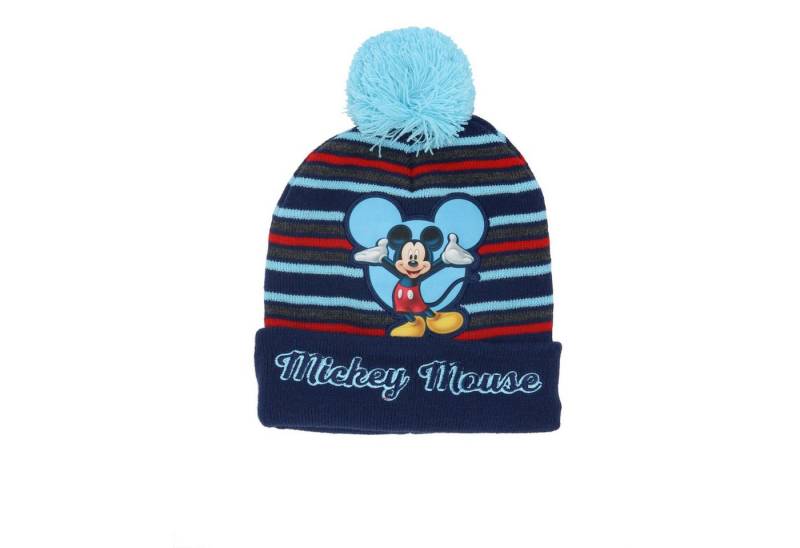 Disney Mickey Mouse Skimütze Wintermütze für Kinder Kuschelig und modisch mit Bommel von Disney Mickey Mouse