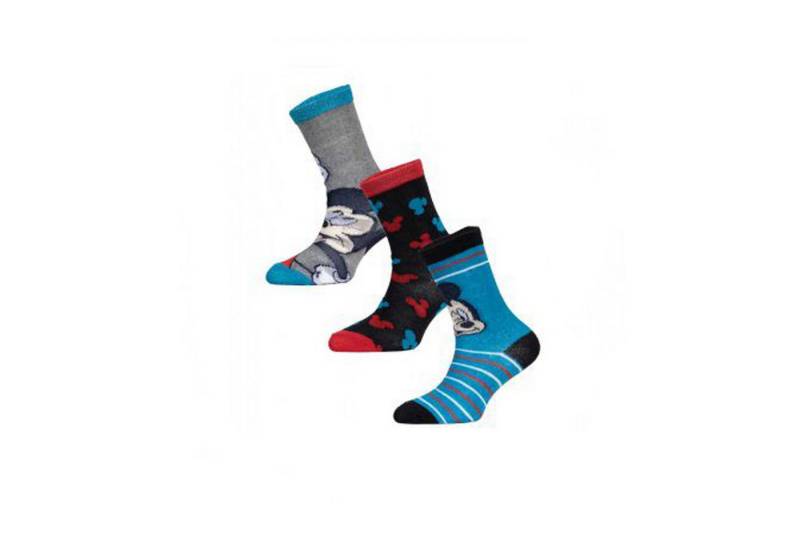 Disney Mickey Mouse Sneakersocken Disney Mickey Mouse Socken für Kinder – 3er-Pack Söckchen von Disney Mickey Mouse