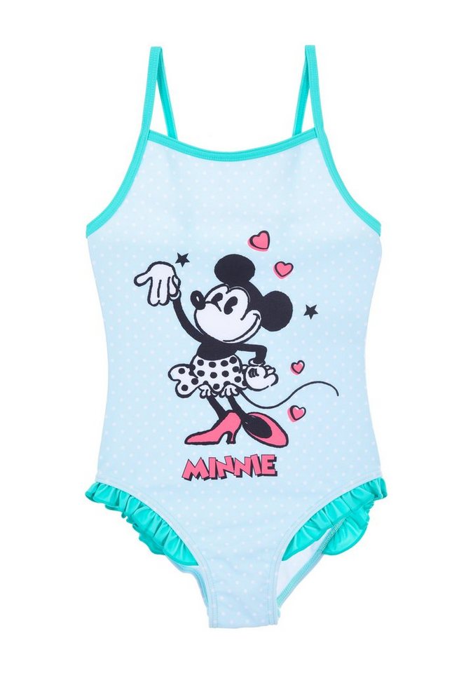 Disney Minnie Mouse Badeanzug 100 Jahre Kinder Schwimmanzug Bademode von Disney Minnie Mouse