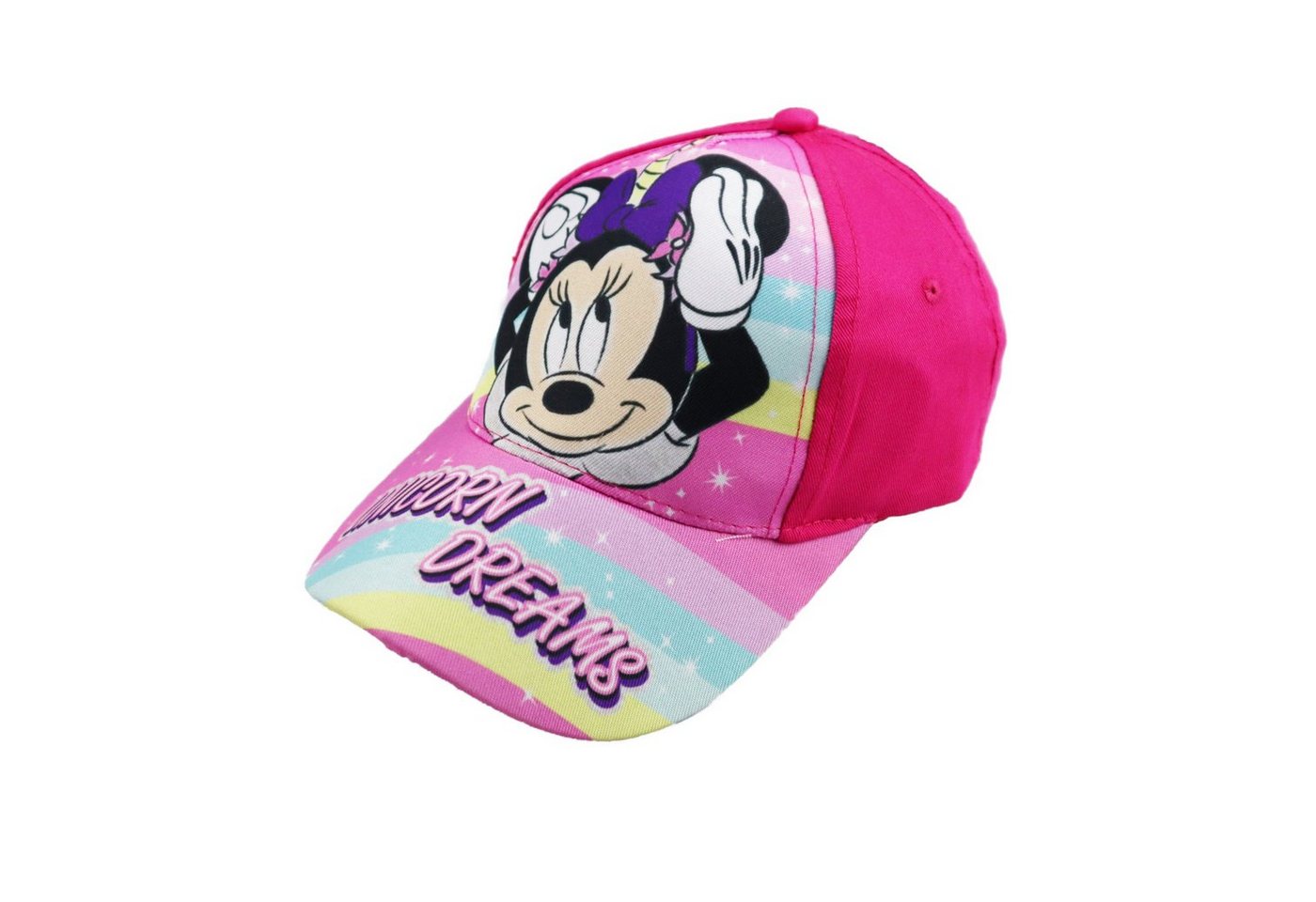 Disney Minnie Mouse Baseball Cap Minnie Maus Einhorn Kinder Mädchen Basecap Gr. 52 bis 54 von Disney Minnie Mouse