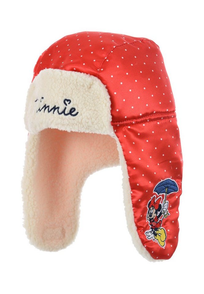 Disney Minnie Mouse Fleecemütze Baby Mädchen Winter-Mütze von Disney Minnie Mouse