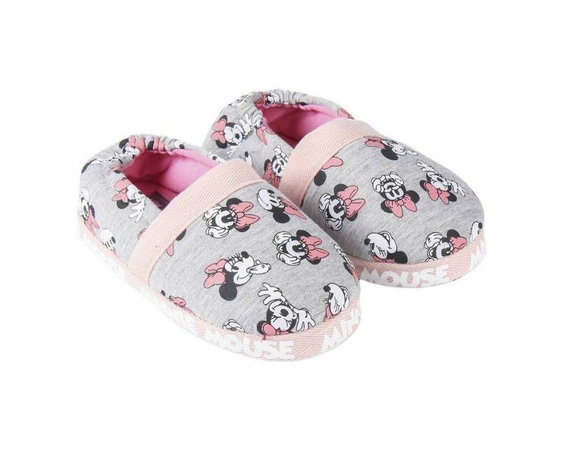 Disney Minnie Mouse Hausschuh Hausschuhe Minnie Mouse Hellgrau von Disney Minnie Mouse
