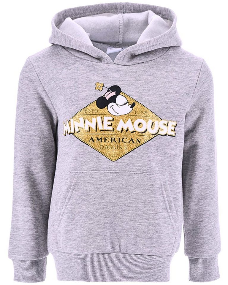 Disney Minnie Mouse Hoodie Minnie Maus Mädchen Kapuzenpullover mit Glitzer von Disney Minnie Mouse