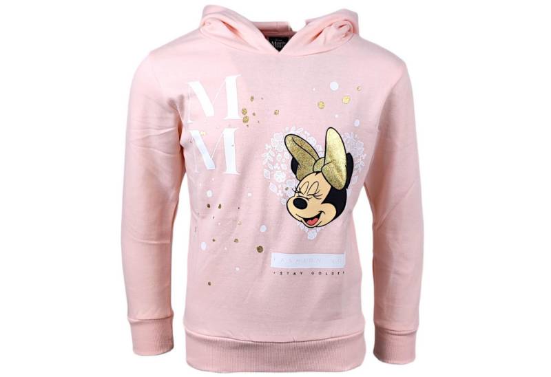 Disney Minnie Mouse Hoodie Minnie Maus mit Glitzer Mädchen Kapuzenpullover Größe 104 - 152 cm von Disney Minnie Mouse