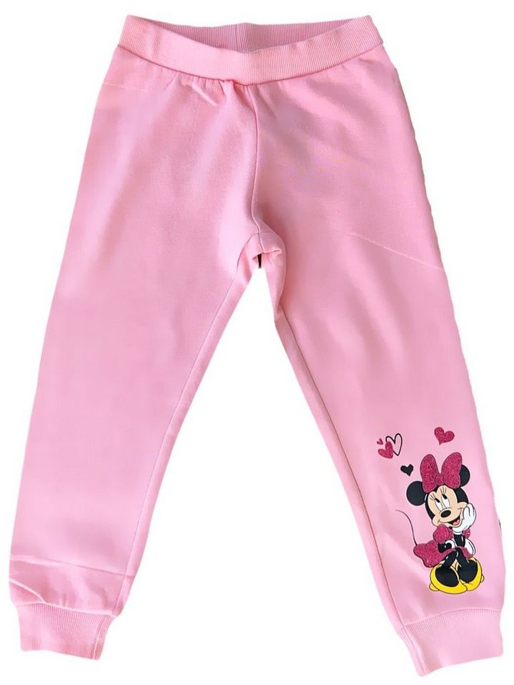 Disney Minnie Mouse Jogger Pants Minnie Mouse Mädchen Jogginghose Grau + Rosa 98 104 110 116 128 von Disney Minnie Mouse