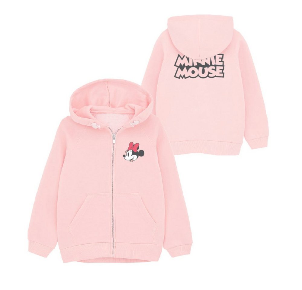 Disney Minnie Mouse Kapuzenpullover Minnie Maus Kinder Hoodie Pullover Gr. 104 bis 134, 100% Baumwolle von Disney Minnie Mouse