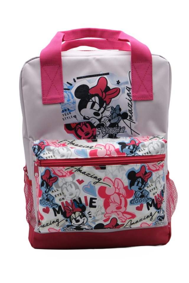 Disney Minnie Mouse Kinderrucksack Große Tasche Disney Minnie Mouse 42cm Rucksack Tragetasche für Kinder von Disney Minnie Mouse
