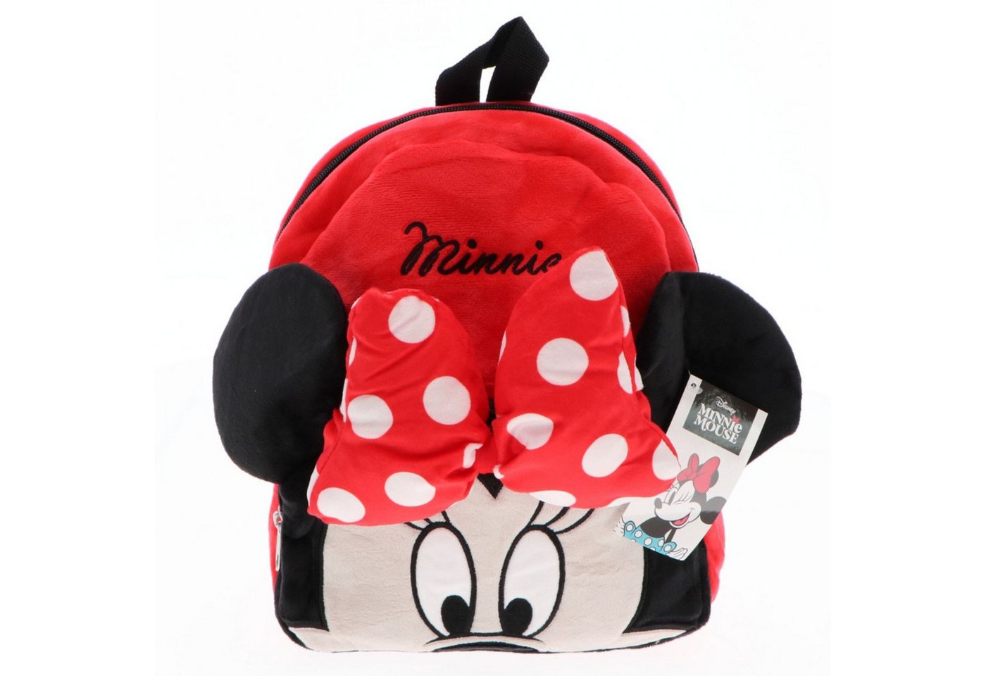 Disney Minnie Mouse Kinderrucksack Kinder Rucksack aus weichem Plüschmaterial 3 bis 12 Jahre von Disney Minnie Mouse