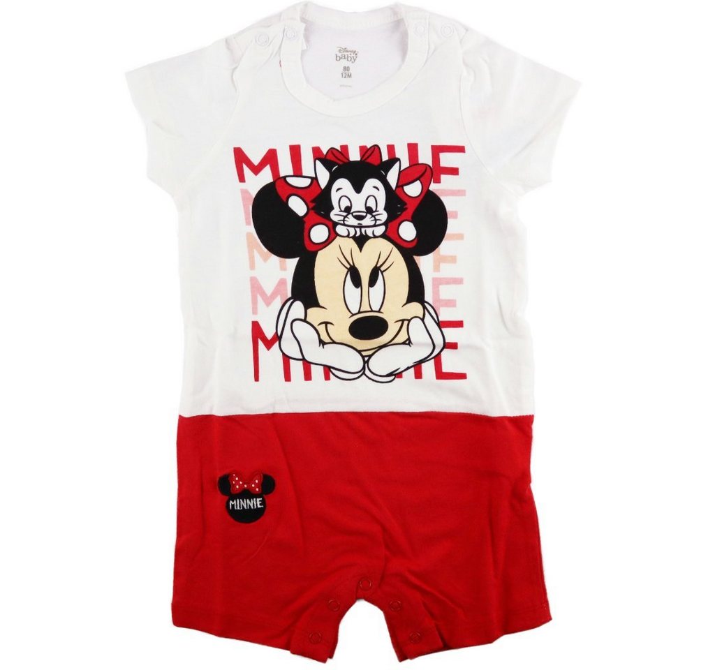 Disney Minnie Mouse Kurzarmwickelbody Minnie Maus Baby Kurzarm Body Strampler Gr. 62 bis 92, 100% Baumwolle von Disney Minnie Mouse