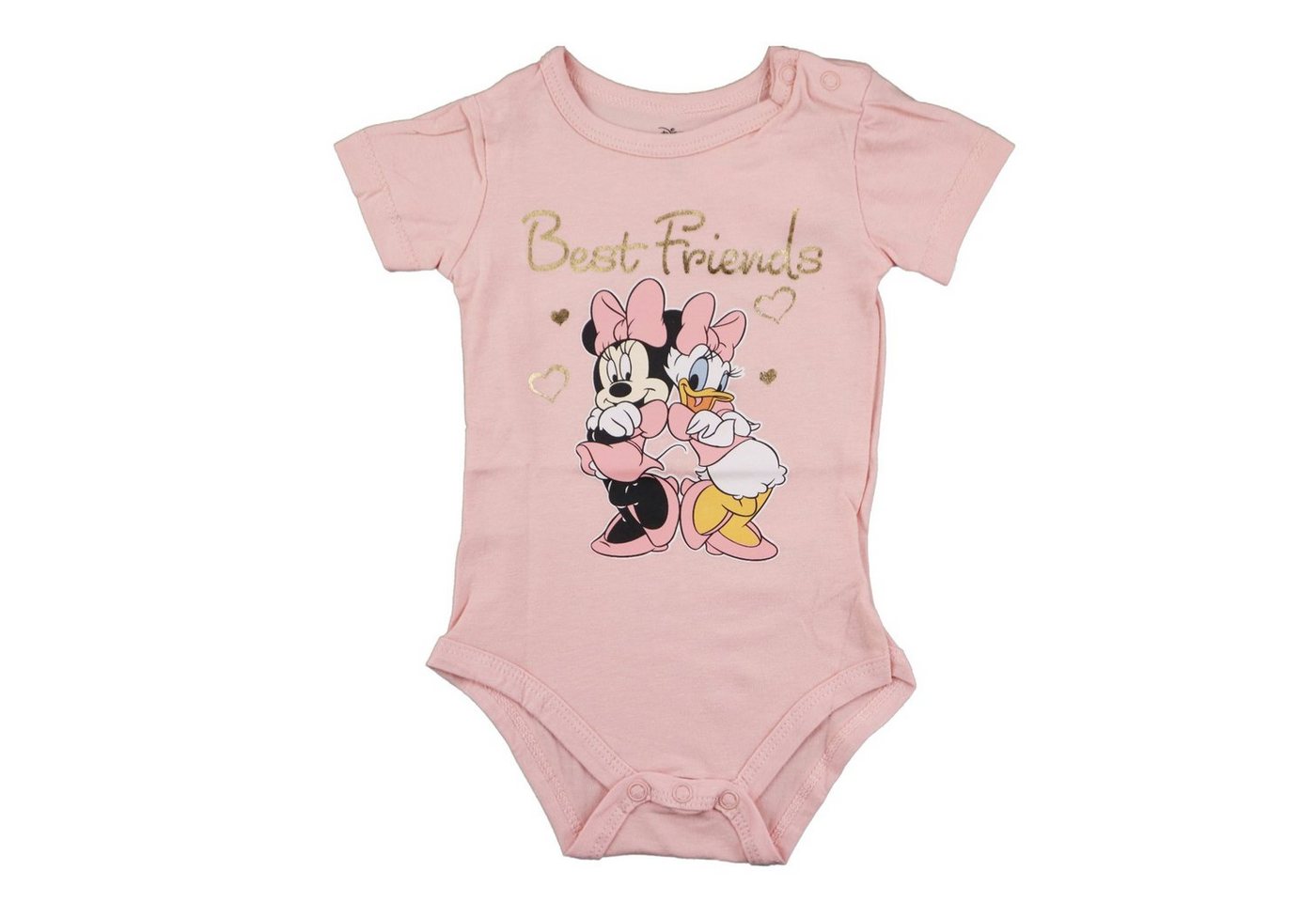 Disney Minnie Mouse Kurzarmwickelbody Minnie Maus und Daisy Duck Baby kurzarm Body Strampler Gr. 68 bis 92 von Disney Minnie Mouse