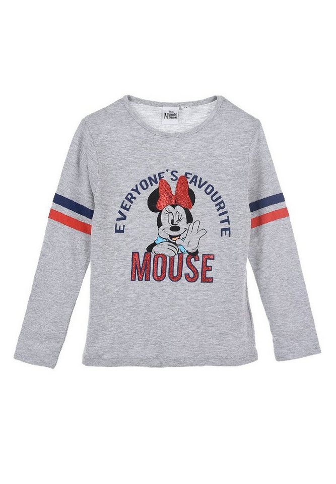 Disney Minnie Mouse Langarmshirt Mädchen Langarm-Shirt Longsleeve Oberteil Mini Maus von Disney Minnie Mouse