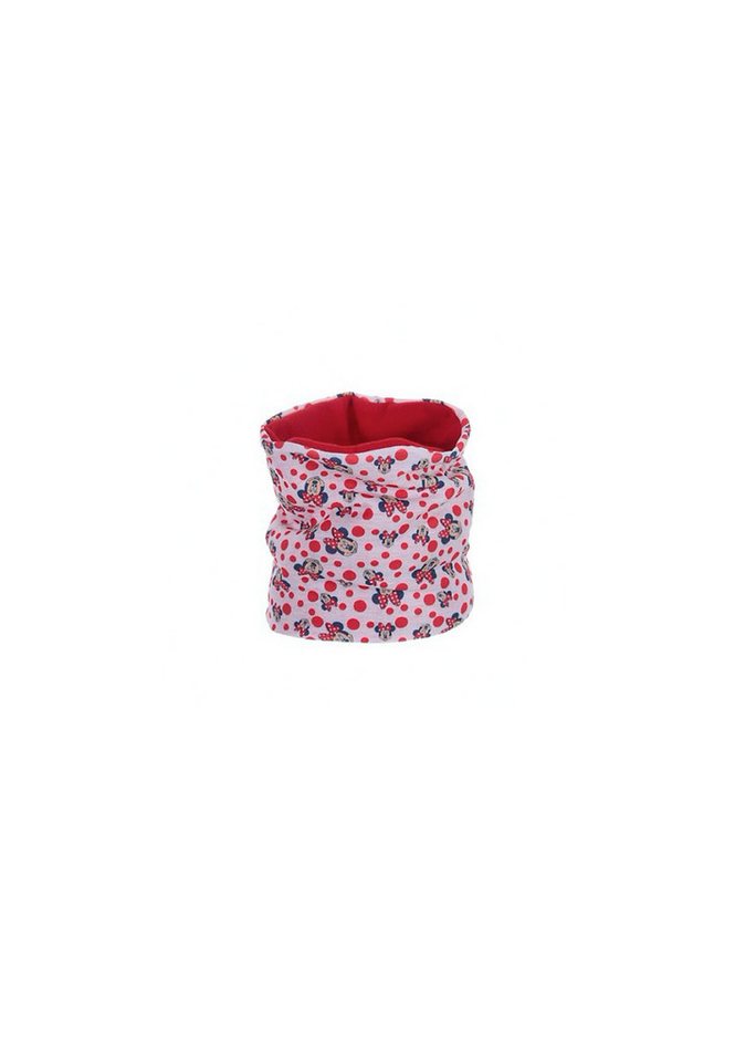 Disney Minnie Mouse Loop Kinder Mädchen Winter-Schal Schlauch-Schal Mini Maus, Rot von Disney Minnie Mouse