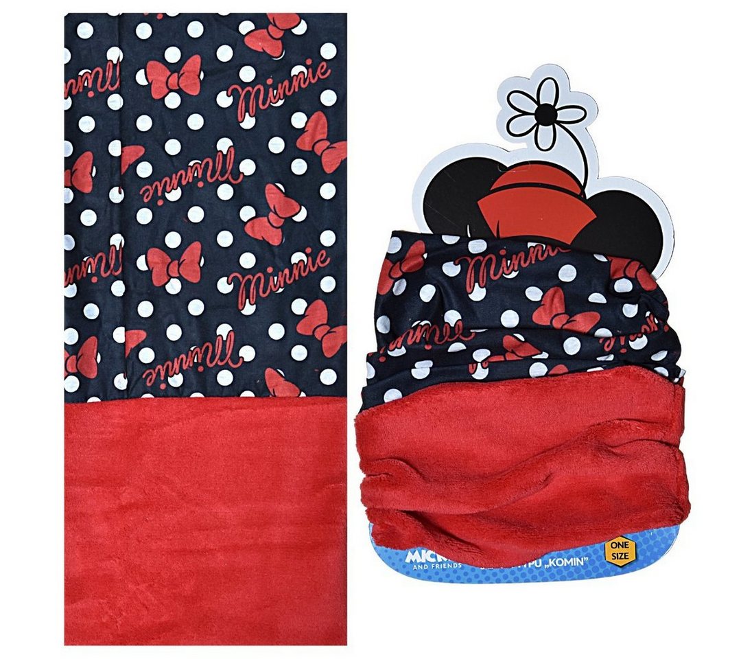 Disney Minnie Mouse Loop Minnie Maus, Kinder Schlauchschal mit Fleece von Disney Minnie Mouse