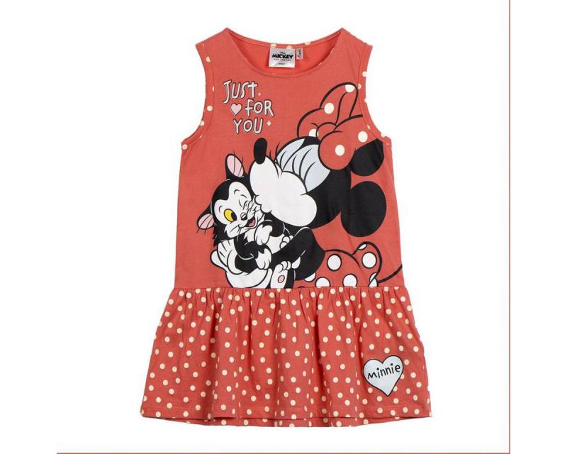 Disney Minnie Mouse Midikleid Kleid Mädchenkleid & Freizeitkleid aus atmungsaktivem Single Jersey von Disney Minnie Mouse
